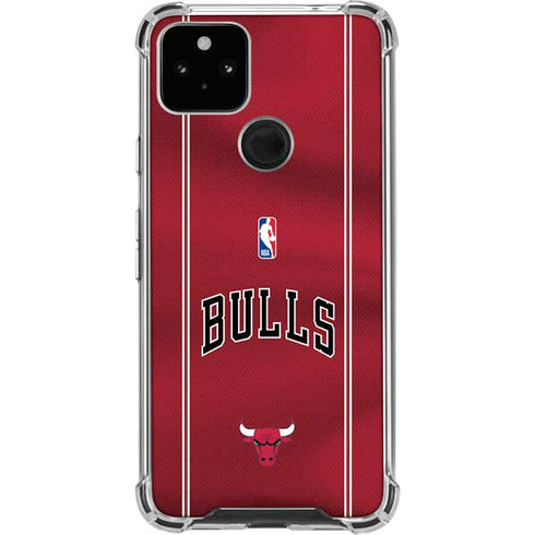 NBA Chicago Bulls Jersey Google Pixel 5a 5G Clear Case